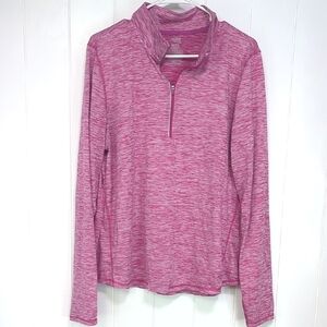 ❤️5/$25 Danskin Now Women's Pink Heathered Pullover Hoodieq